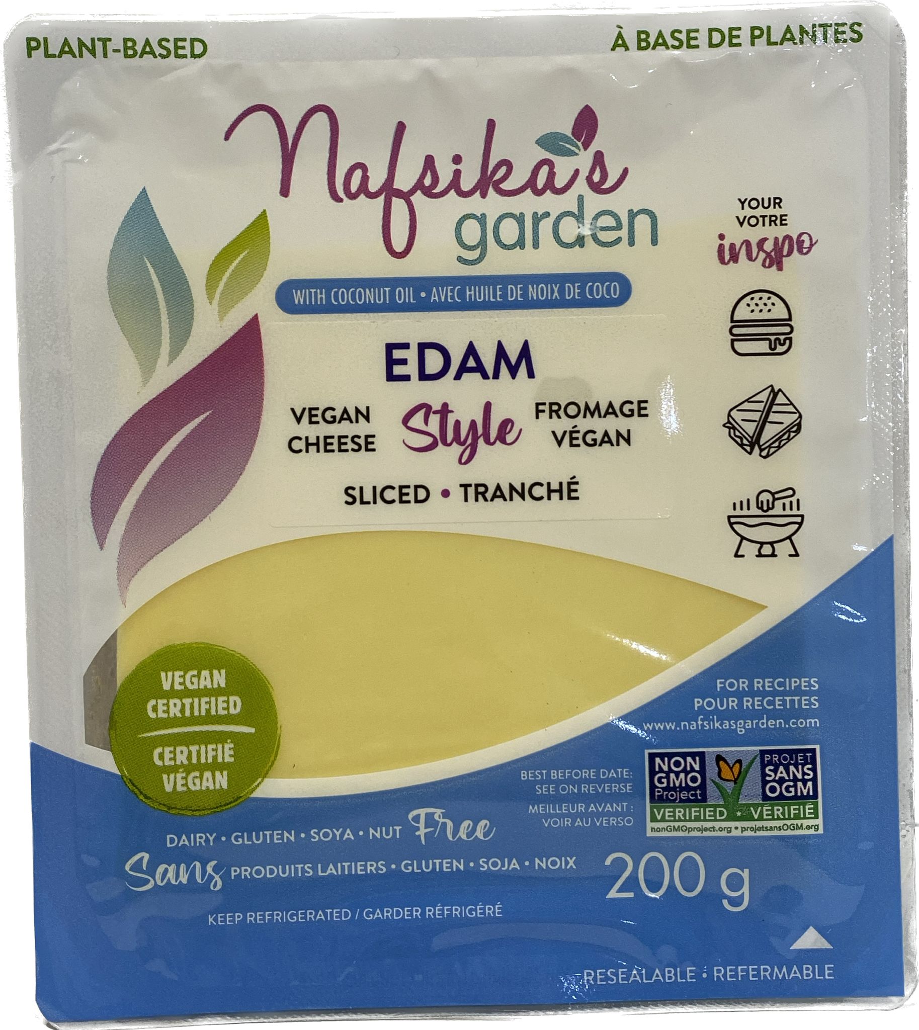 NAFSIKA'S GARDEN EDAM CHEESE STYLE SLICES