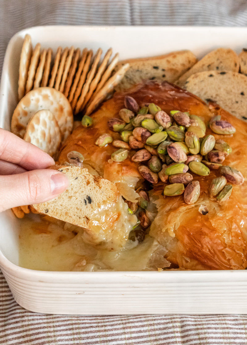 FIG & PISTACHIO BAKED BRIE