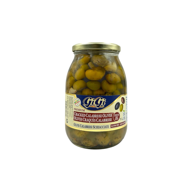 GIGI PREMIUM CRACKED CALABRESE OLIVES